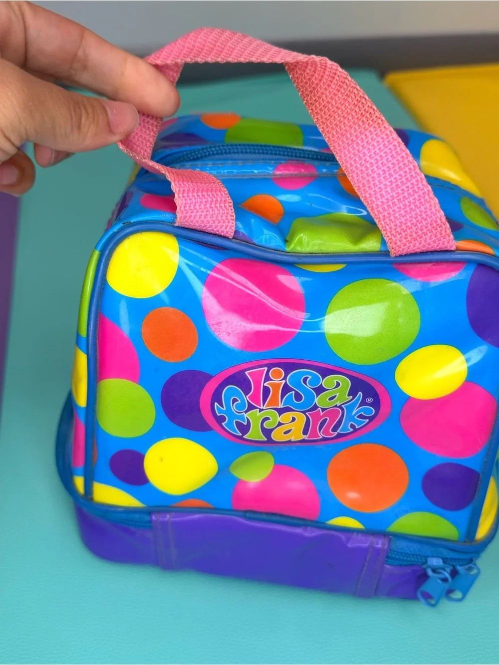 Lisa Frank Vintage Colorful Dalmatian Duo Kids Lunch Bag